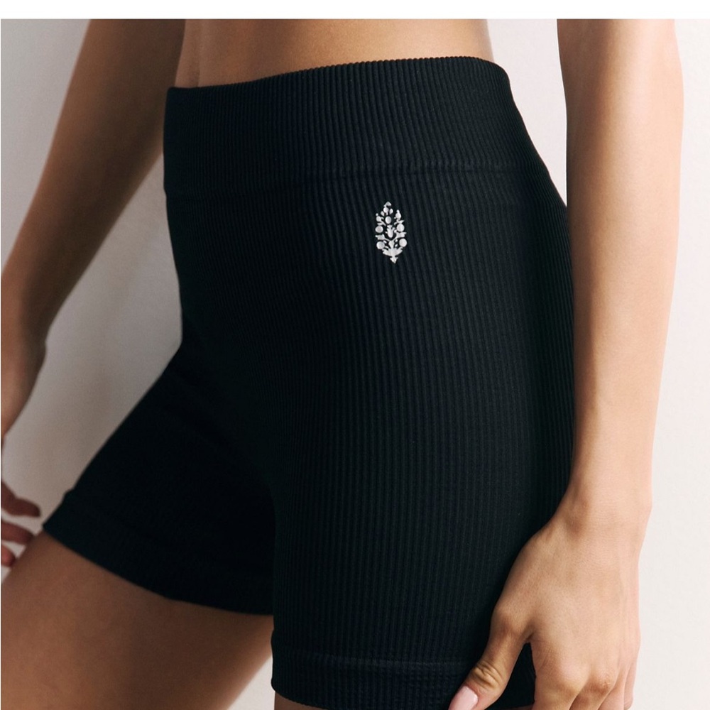 Free people happiness runs ribbed shorts